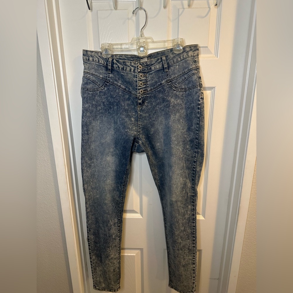 Wet Seal High Waisted Skinny Jeans - Size 16